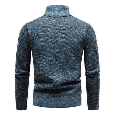 Leandro Modern Herren Pullover mit Halb-Zip