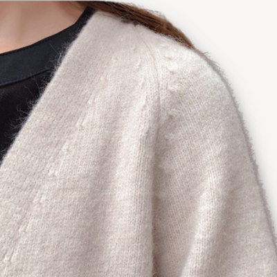 Damen Cashmere Weste – Langes Offenes Design