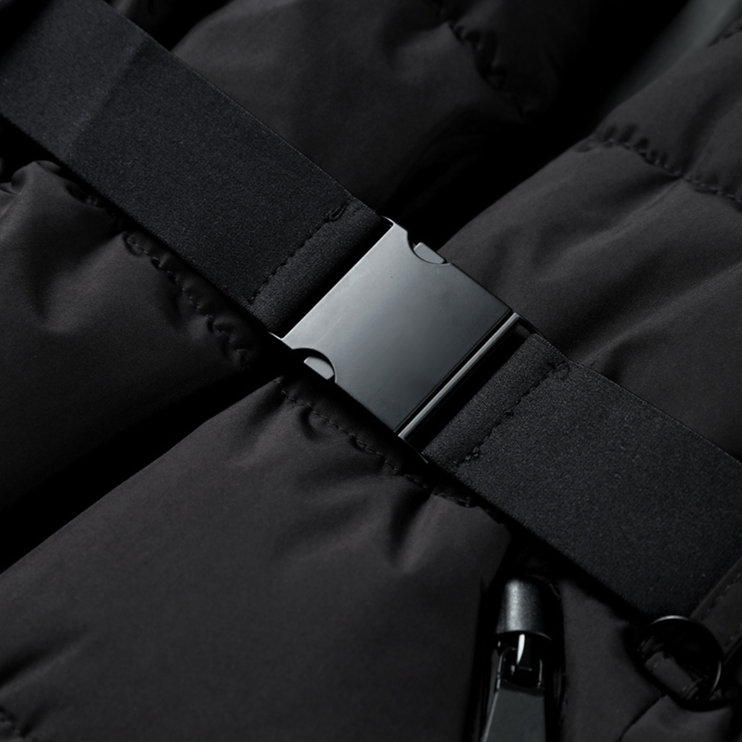 Damen Pufferjacke mit Gürtel – Warm und Wasserabweisend