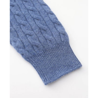 100% Kaschmir Gewebter Halbzip-Pullover