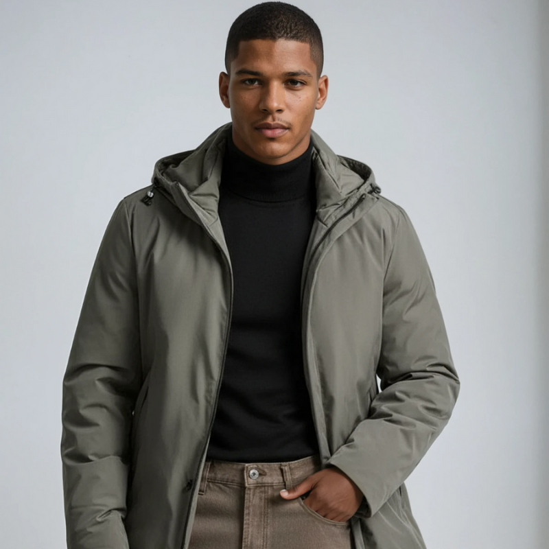 Herren Winterjacke – Wasserabweisend & Warm mit Klassischem Design