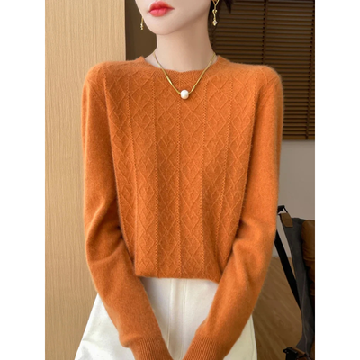 Celina Klassischer Merinowolle Pullover für Frauen