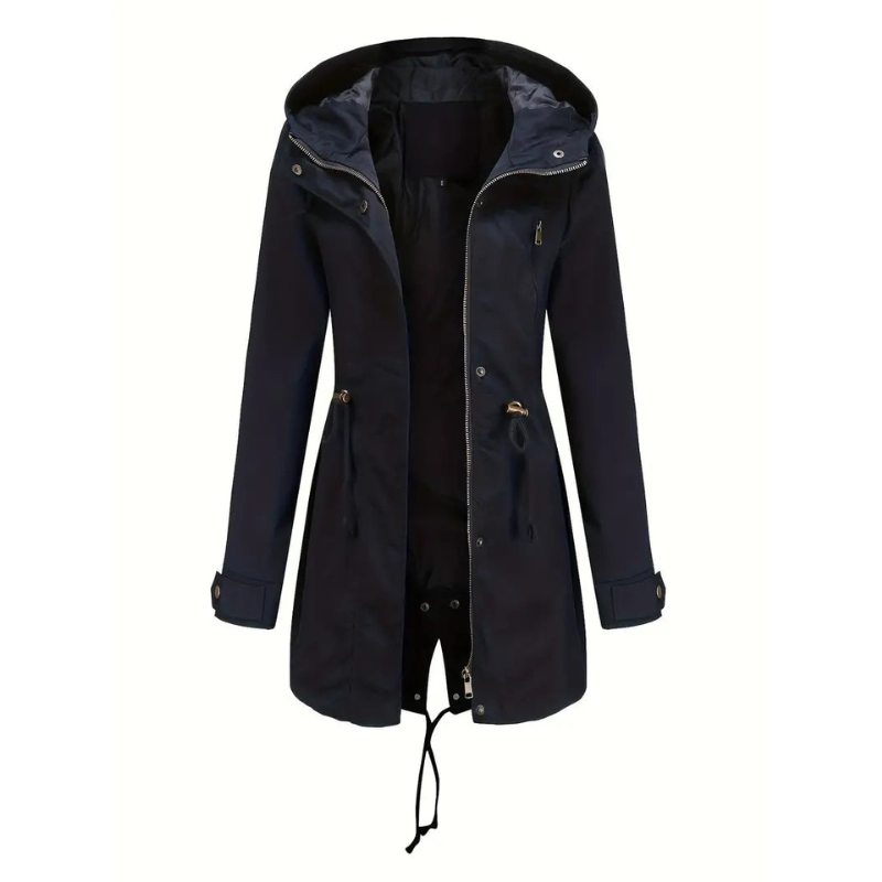 Damen Wasserfester Trenchcoat mit Kapuze – Satino Allwetter