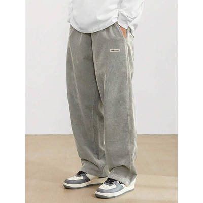 Herren Corduroy Hose – Lockere Passform mit Geradem Bein