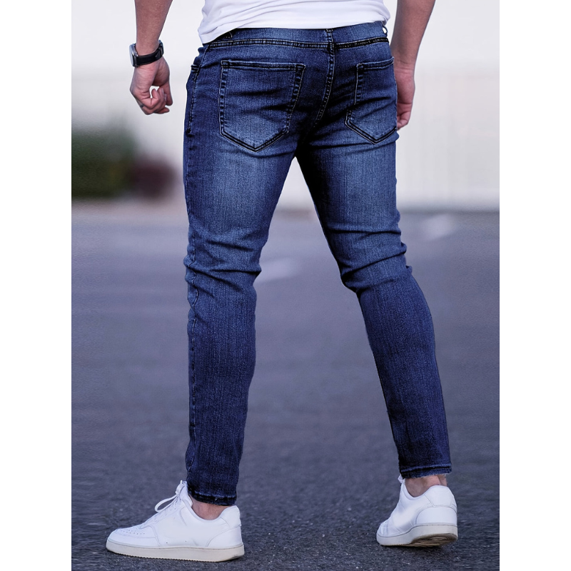 Herren Skinny Jeans – Mittlere Stretch-Denim