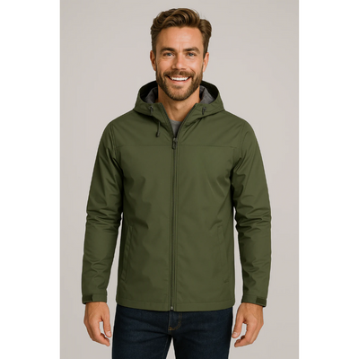 Herren Wasserdichte Regenjacke mit Kapuze – Leicht und Praktisch