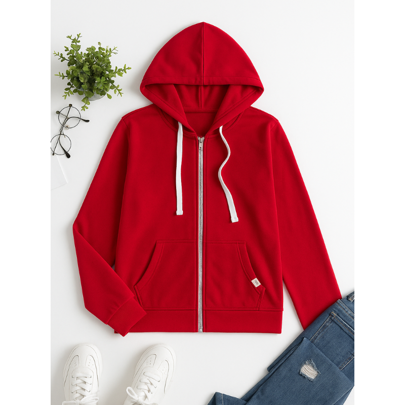 Frauen Zip-Hoodie – Bequem und Klassisch