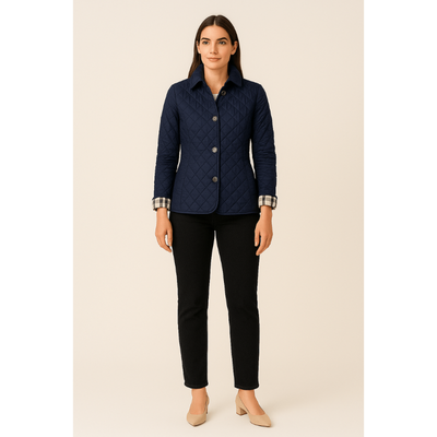 Lina Steppjacke – Leichte, wattierte Damenjacke mit Knopfverschluss