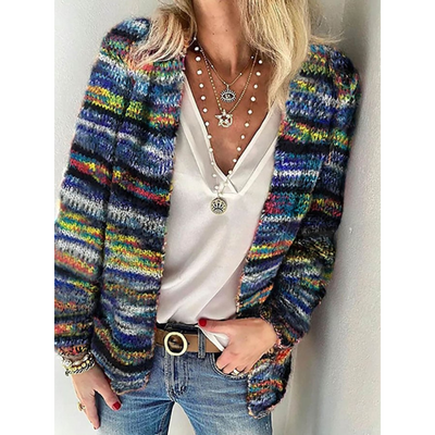 Lola Knitted Colorful Cardigan