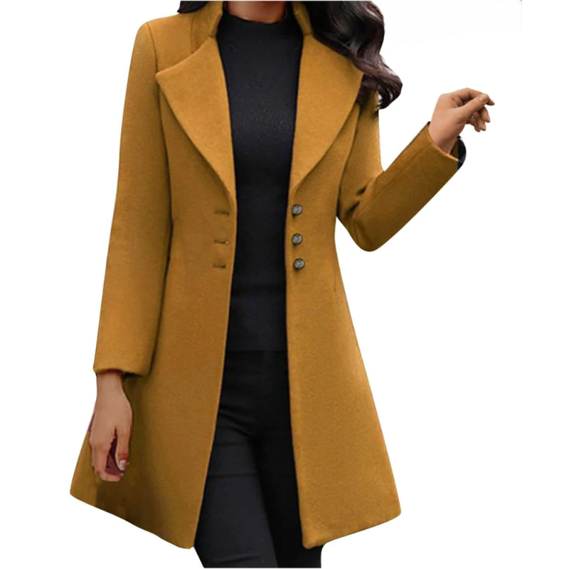 Eleganter und Zeitloser Langer Italienischer Mantel