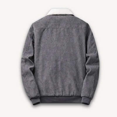 Herren Cordjacke mit Sherpa-Futter – Gemütliche Winterjacke