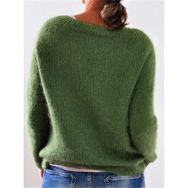 Eleganter und Bequemer Rundhals-Pullover für Damen