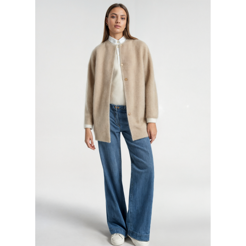 Sanfter Offener Damen Cardigan