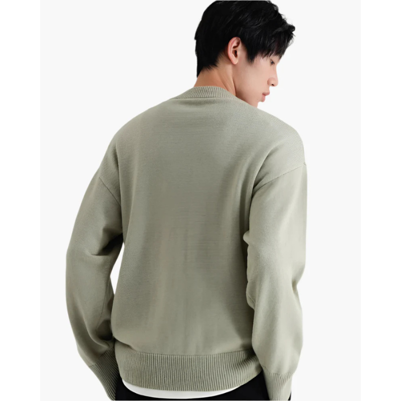 100% Hochwertiger Wollrollkragenpullover