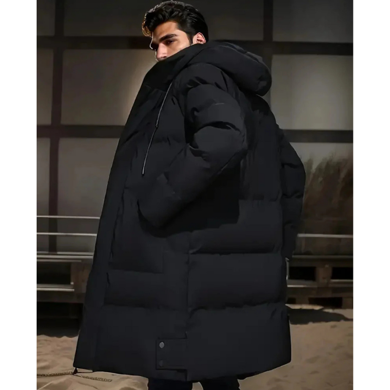 Nordfall Herren Premium Lange Puffer Winterjacke