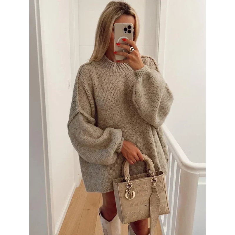 Übergroßer Strickpullover für Damen – Stilvoller Komfort