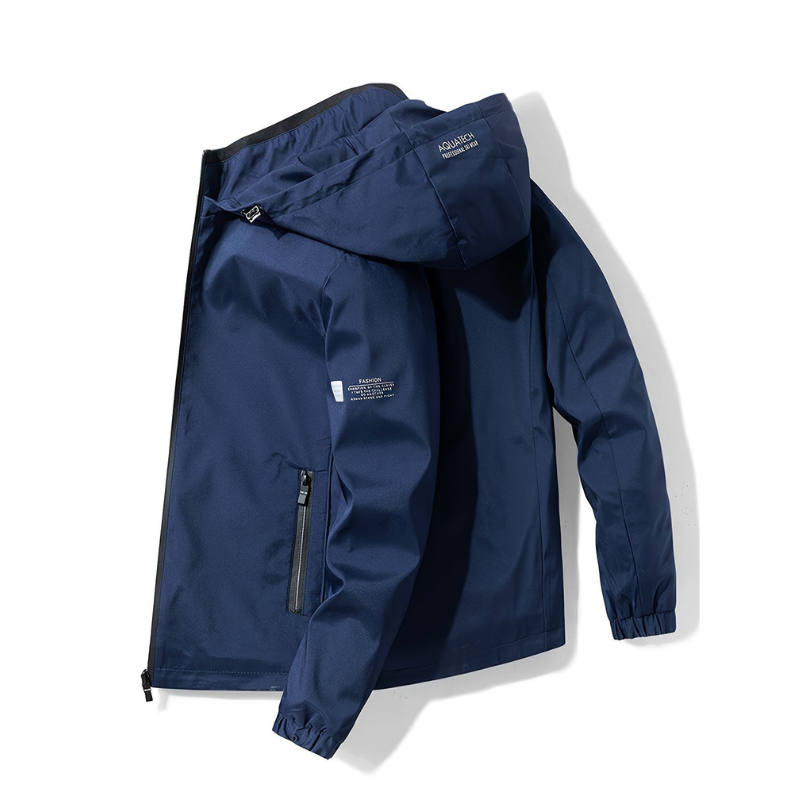 Herren Sportjacke mit Kapuze – Winddicht und Funktional