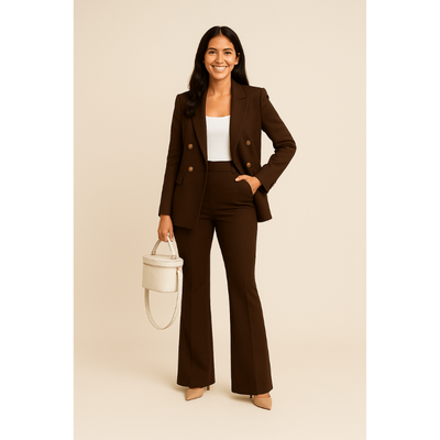 Vanessa Power Suit – Eleganter Taillierter Damenblazer Set für zeitlose Stilbewusstsein