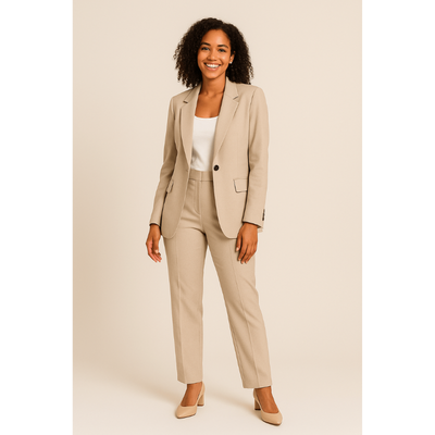 Milano Elegance Damenanzug – Blazer und Hose Set mit Optimalem Schnitt