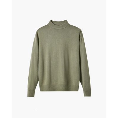 100% Hochwertiger Wollrollkragenpullover