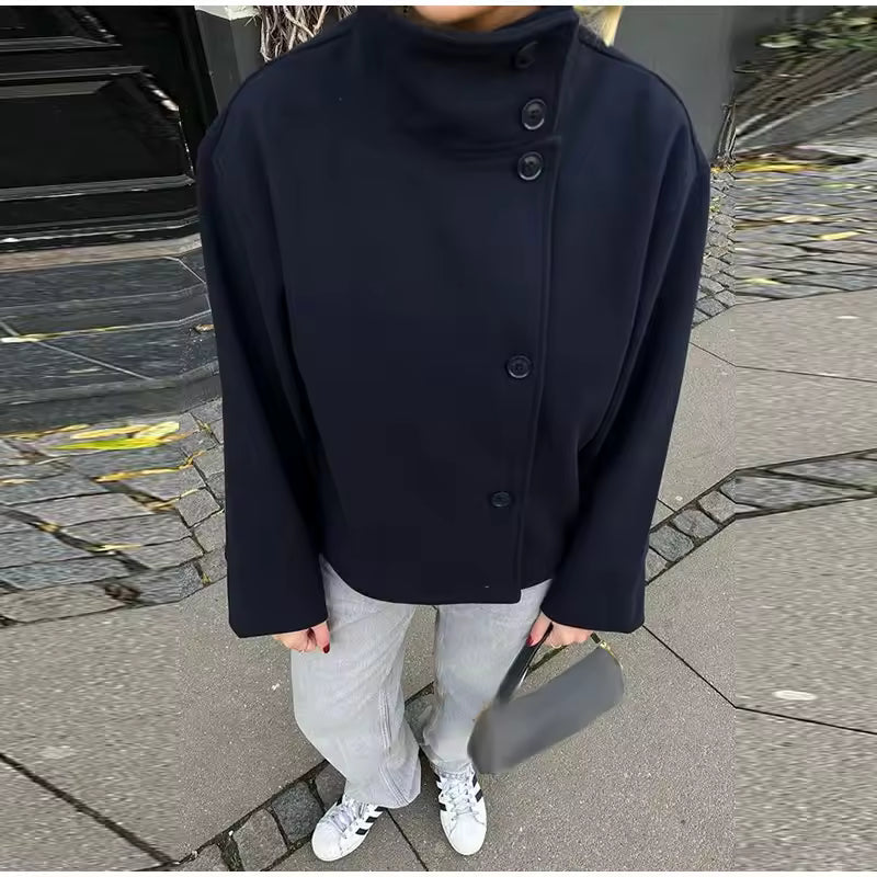 Valeria – Kurze Doppelreiher-Jacke für Damen