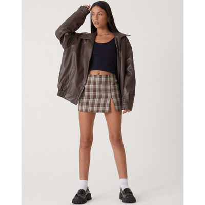 Roma Oversized Damenlederjacke