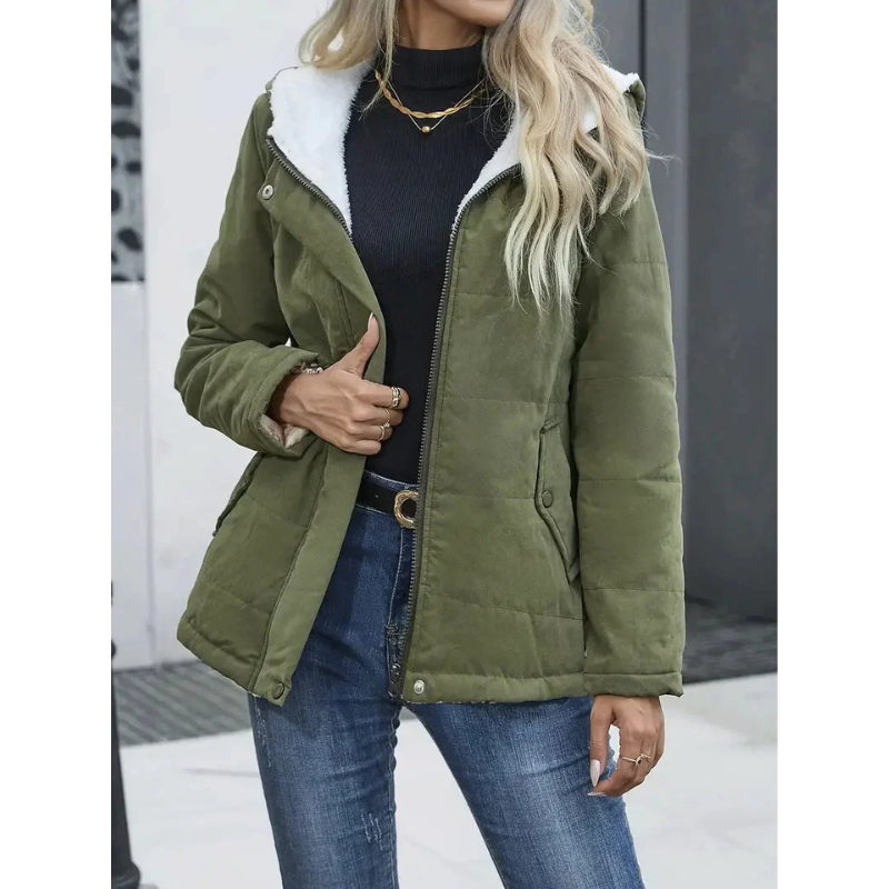 Damen Winterjacke mit Fellfutter