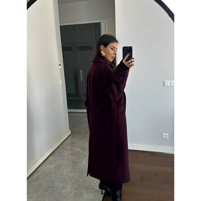 Marion – Winter-Trenchcoat für Damen mit Gürtel
