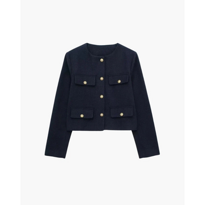 Tailored Savile Crop Blazer