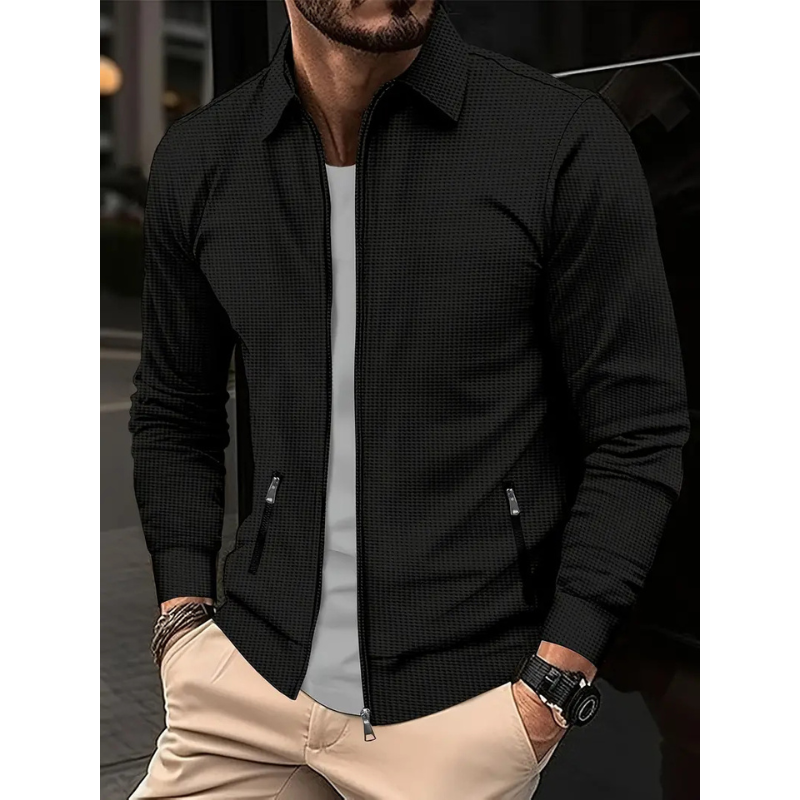 Herren Reißverschluss-Overshirt – Elegante Übergangsjacke