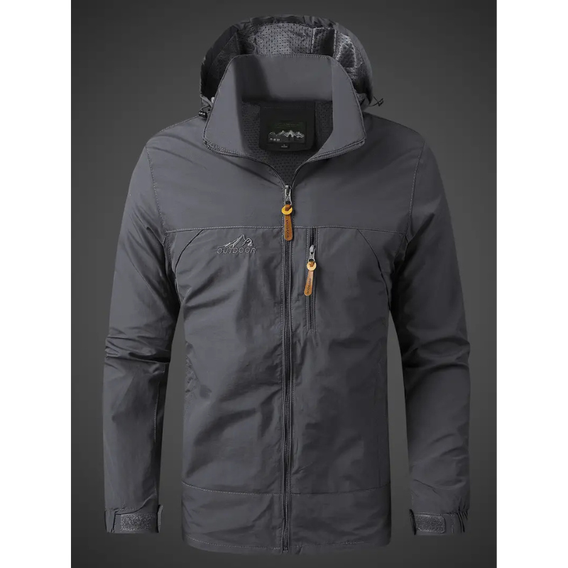 Herren Regenjacke mit Kapuze – Wasserfest und Atmungsaktiv