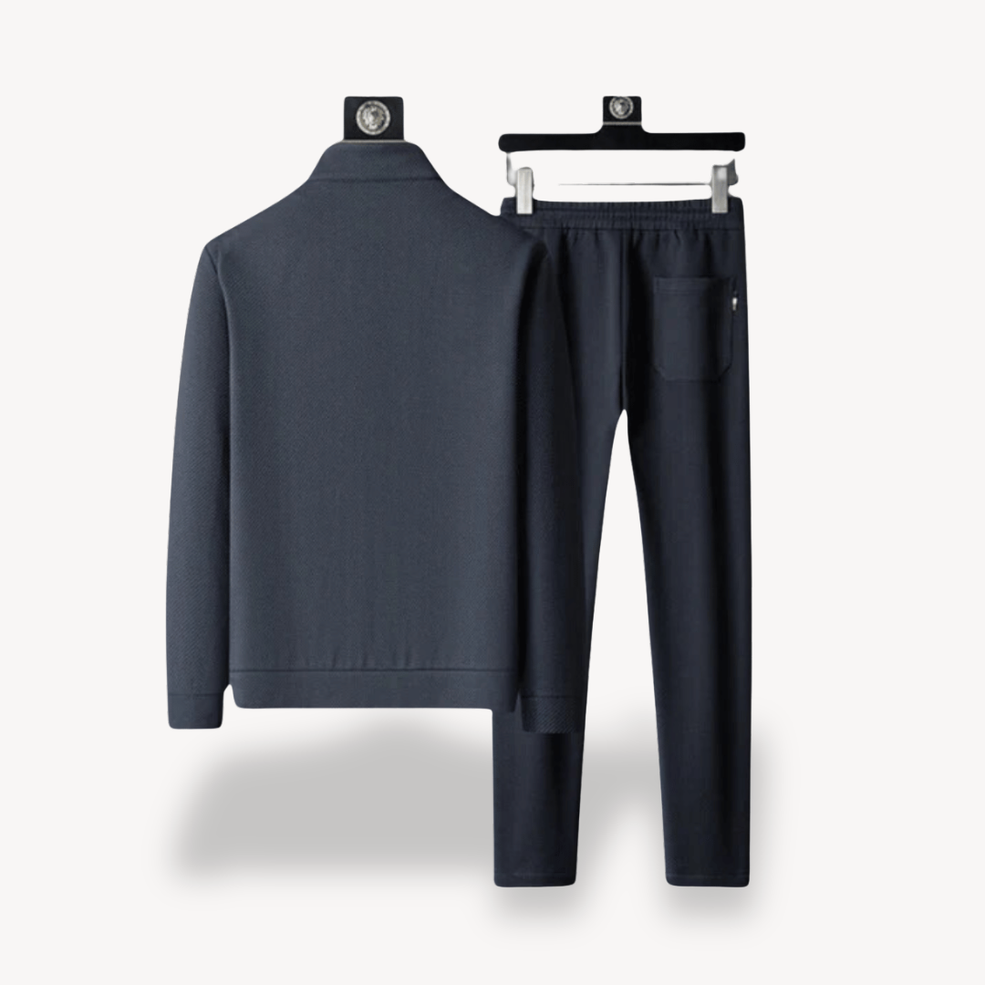 Herren Slim Fit Trainingsanzug – 2-teilig mit Hoodie und Baumwoll-Jogginghose