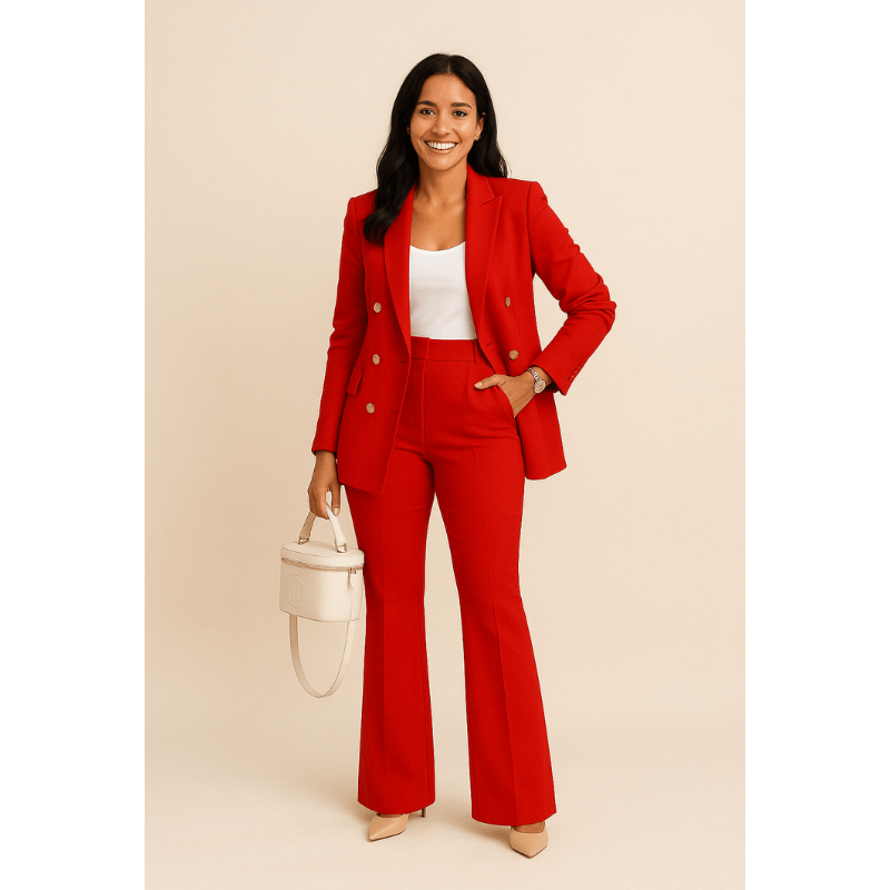 Vanessa Power Suit – Eleganter Taillierter Damenblazer Set für zeitlose Stilbewusstsein