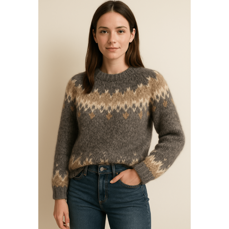 Elena Weicher Rundhals-Pullover – Eleganter Damenstrickpullover