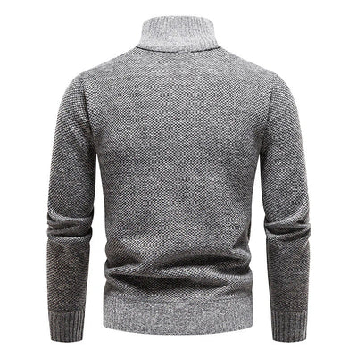 Leandro Modern Herren Pullover mit Halb-Zip