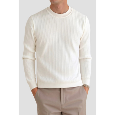 Liam Ribbels Strickpullover mit langen Ärmeln