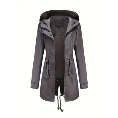 Damen Wasserfester Trenchcoat mit Kapuze – Satino Allwetter