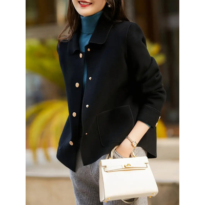 Paola – Damenblazer mit strukturiertem Design und goldenen Knöpfen