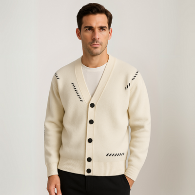 Herren Strickjacke – Luxuriöser Wollmix für ultimativen Komfort