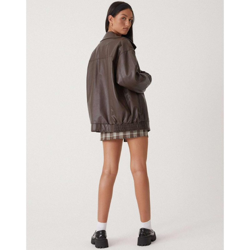 Roma Oversized Damenlederjacke