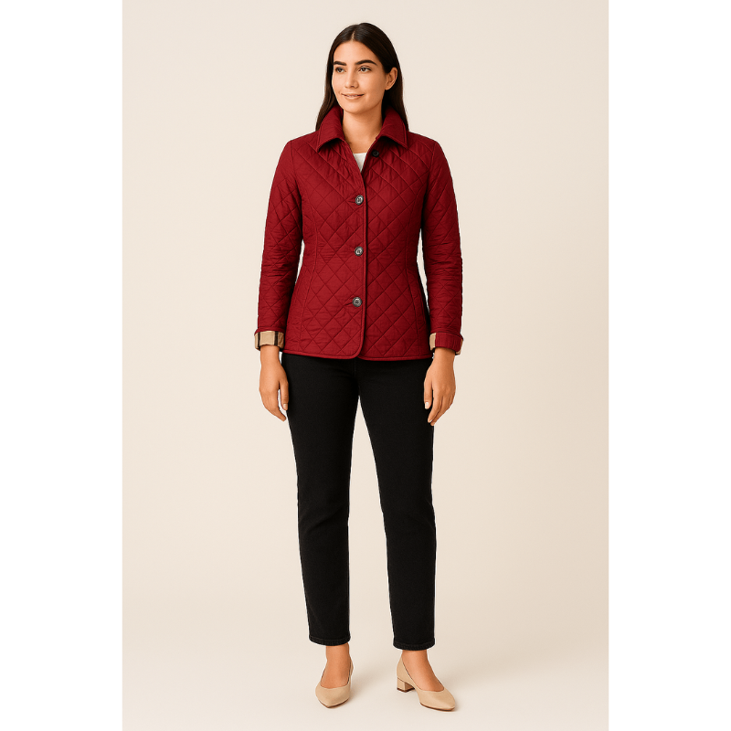 Lina Steppjacke – Leichte, wattierte Damenjacke mit Knopfverschluss