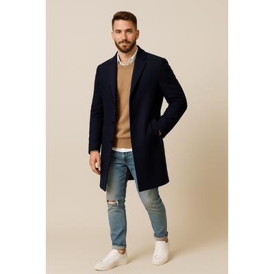 Milano Herren Trenchcoat – Taillierte Passform & Zeitlose Eleganz