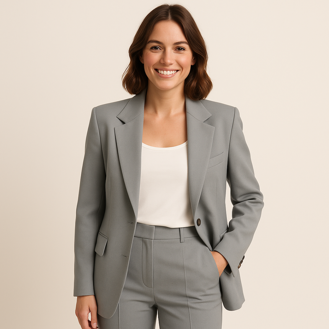 Damen Business-Anzug – Stilvoller Blazer mit passender Hose