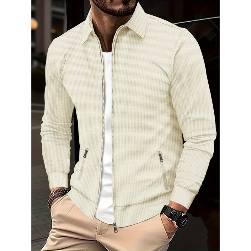 Herren Reißverschluss-Overshirt – Elegante Übergangsjacke