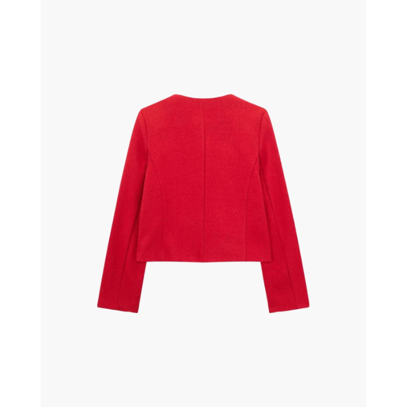 Tailored Savile Crop Blazer