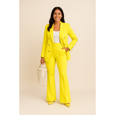 Vanessa Power Suit – Eleganter Taillierter Damenblazer Set für zeitlose Stilbewusstsein