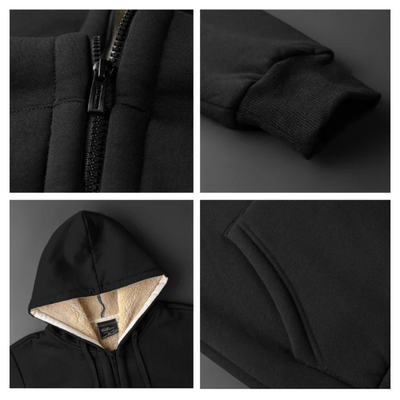 Hugo Polar Herren Fleece-Weste mit Innenfutter