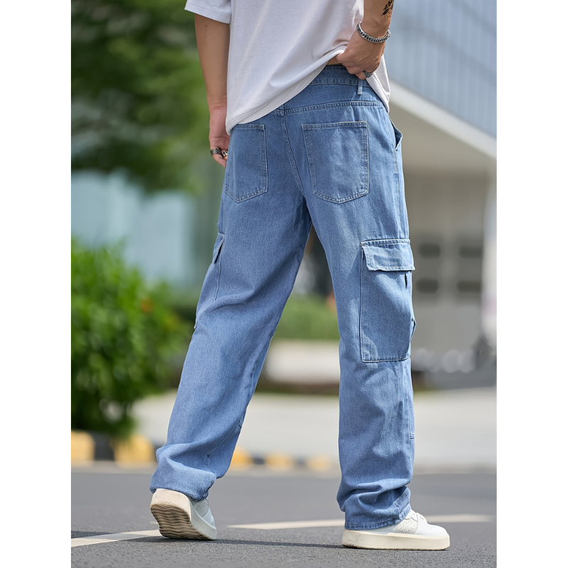 Herren Cargo Jeans – Bequeme Passform mit zahlreichen Taschen
