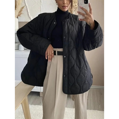 Losvallende Damen Winterjacke – Eleganz und Gemütlichkeit