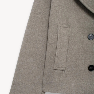 Damen Peacoat – Klassischer Wollmantel mit zeitlosem Design